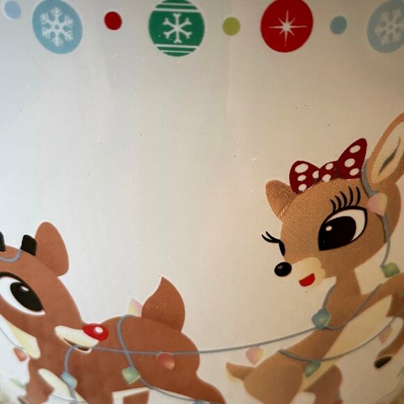 Rudolph The Red-Nosed Reindeer & Clarice Ceramic Christmas Mixing Bowl NEW - Picture 8 of 15